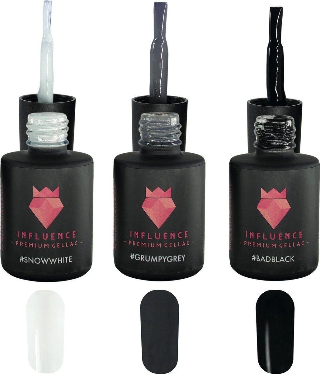 #NEUTRALSERIE - Influence Gellac - Zwarte Gellak - Witte Gellak - Grijze Gellak - Gellak Zwart UV - Gellak Wit UV - Gellak Grijs UV - UV Gellak - Gel Nagellak - Kado Vrouw - Valentijns Cadeau - Kado Voor Haar - 3x 10 Ml 3 #NEUTRALSERIE - Influence Gellac - Zwarte Gellak - Witte Gellak - Grijze Gellak - Gellak Zwart UV - Gellak Wit UV - Gellak Grijs UV - UV Gellak - Gel Nagellak - Kado Vrouw - Valentijns Cadeau - Kado Voor Haar - 3x 10 Ml