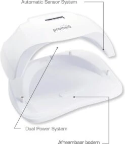 Promed UVL-54 , Allround UV / LED Lamp Voor Nagels, Incl. Infrarood Sensor En Timer. Met High-Definition-LED's, Voorzien Van ' Anti-Heat-Funktion ' / ' Painless Function'' En Dual Power Systeem. -Cosmetica Promotiewinkel 1037x1200 3