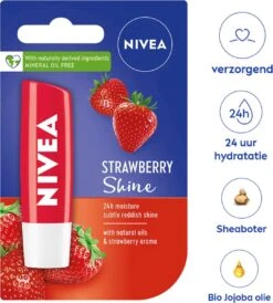 Nivea - Labello Strawberry Shine Lippenbalsem - 5,5 Ml Stick - Lipbalsem - Lipbalm - Lipverzorging - Verrijkt Met Shea Boter En Bio Jojoba Olie 11 Nivea - Labello Strawberry Shine Lippenbalsem - 5,5 Ml Stick - Lipbalsem - Lipbalm - Lipverzorging - Verrijkt Met Shea Boter En Bio Jojoba Olie -Cosmetica Promotiewinkel 1082x1200 1