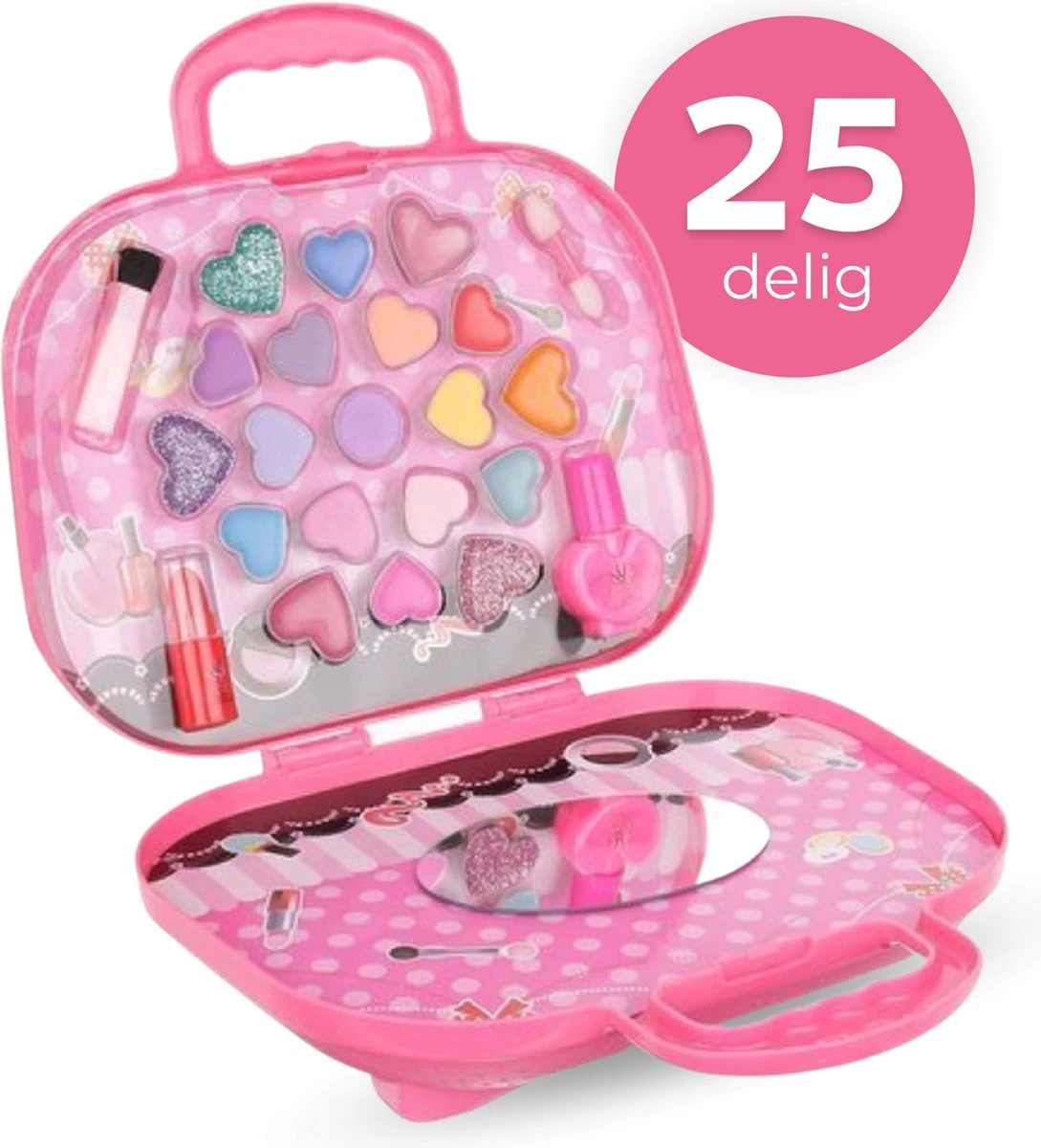 Make Up Koffer 25 Delig - Roze - Make Up Koffer Met Inhoud - Make Up Koffer Meisjes - Make Up Koffer Kinderen - Make Up Set Voor Meisjes 3 Make Up Koffer 25 Delig - Roze - Make Up Koffer Met Inhoud - Make Up Koffer Meisjes - Make Up Koffer Kinderen - Make Up Set Voor Meisjes