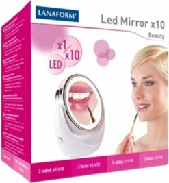 Lanaform X10 Spiegel Met Ringverlichting - Make-upspiegel - Ø11cm 17 Lanaform X10 Spiegel Met Ringverlichting - Make-upspiegel - Ø11cm -Cosmetica Promotiewinkel 1109x1200