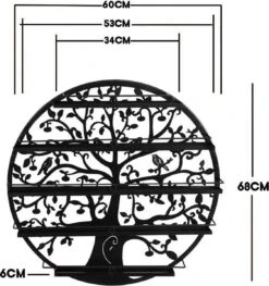 Confibel Nagellak Houder - Nagellak Flesjes Organizer - Essentiële Oliën Organizer - Rek Voor Flesjes - Wanddecoratie - Zwart -Cosmetica Promotiewinkel 1125x1200 5