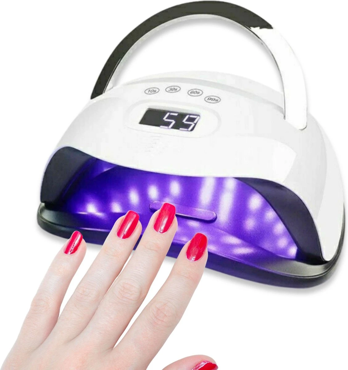 Rebela | Nageldroger | Gelnagels | GEL UV LED Nail Lamp 168w | UV Lamp Gelnagels | Led Nagellamp | Nageldroger | Wit 13 Rebela | Nageldroger | Gelnagels | GEL UV LED Nail Lamp 168w | UV Lamp Gelnagels | Led Nagellamp | Nageldroger | Wit - Afbeelding 11
