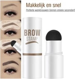 Merkloos Wenkbrauw Stempel – Brow Stamp – Stempelset – Make Up – Bruin – Incl. 34 Sjablonen – Incl. Wenkbrauw Borstel – Waterproof - Herbruikbaar - Cadeau Voor Haar -Cosmetica Promotiewinkel 1153x1200 3