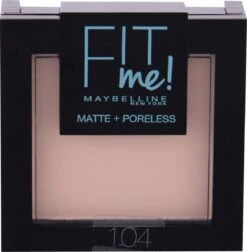 Maybelline Fit Me Matte + Poreless Compact Poeder - 104 Soft Ivory -Cosmetica Promotiewinkel 1174x1200 3