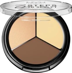 NYX Professional Makeup 3 Steps To Sculpt Face Sculpting Palette - Light 3STS02 - Highlighter En Contouring Make-up - 15 Gr -Cosmetica Promotiewinkel 1181x1200 1