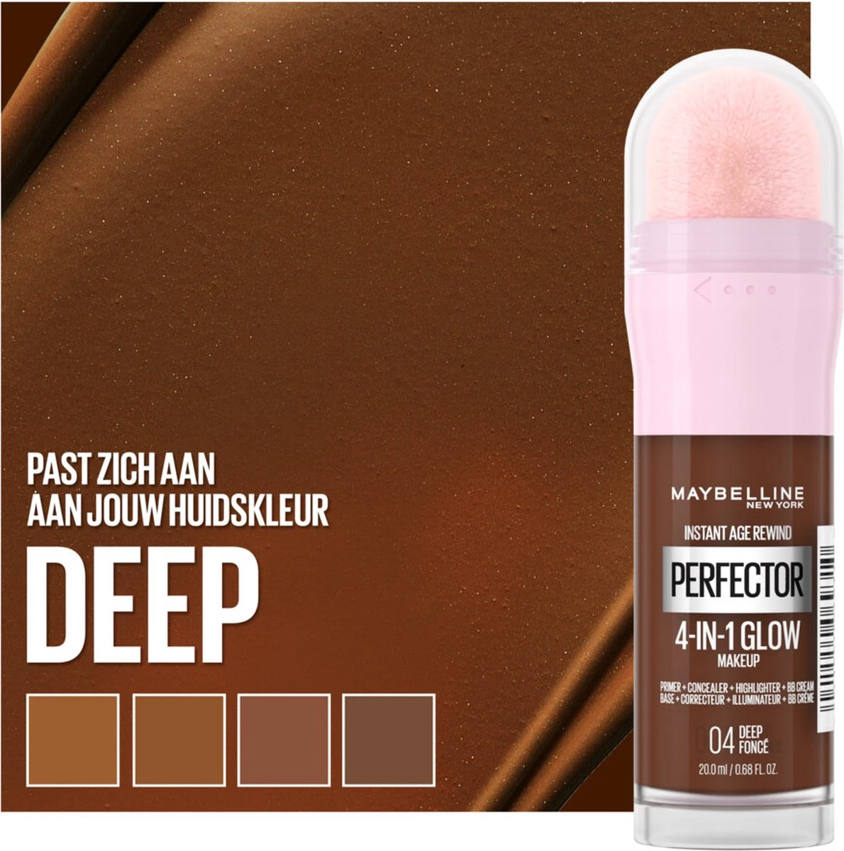 Maybelline New York - Instant Anti-Age Perfector 4-in-1 Glow - Deep - Primer, Concealer, Highlighter En BB-Cream In één - 20 Ml 5 Maybelline New York - Instant Anti-Age Perfector 4-in-1 Glow - Deep - Primer, Concealer, Highlighter En BB-Cream In één - 20 Ml - Afbeelding 3