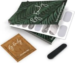 By Emily - Nagel Wrap - White Marble | 16 Stickers | Nail Wrap | Nail Art | Trendy | Design | Nagellakvrij | Eenvoudig | Nagel Wrap | Nagel Stickers | Folie | Zelfklevend | Sjablonen -Cosmetica Promotiewinkel 1200x1020