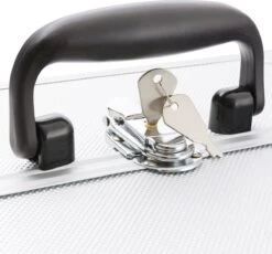 AREBOS Cosmetica Koffer - Beauty Case - Cosmetica Trolley - 15 L - Zilber -Cosmetica Promotiewinkel 1200x1116 6