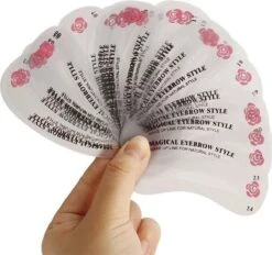 LOUZIR Wenkbrauw Sjablonen Set - 24 Stuks - Wenkbrauw Tekenen -Cosmetica Promotiewinkel 1200x1127 1