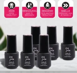 Miss Jules - 6-Delige Gellak Starterspakket - Nagellak - Kleur Nude - Glanzend & Dekkend Resultaat -Cosmetica Promotiewinkel 1200x1138 6