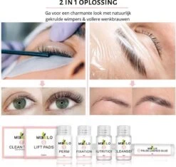 Merkloos Wimper & Wenkbrauw Lifting Set - Wimperlift - Wenkbrauwlift - Lashlift - Browlift - Proffesional Wimperlifting - Lash Lift - Wimperkit - Wenkbrauwkit - Permanent Gekrulde Wimpers - Lashes And Brows - Lash & Brow Kit -Cosmetica Promotiewinkel 1200x1143 1