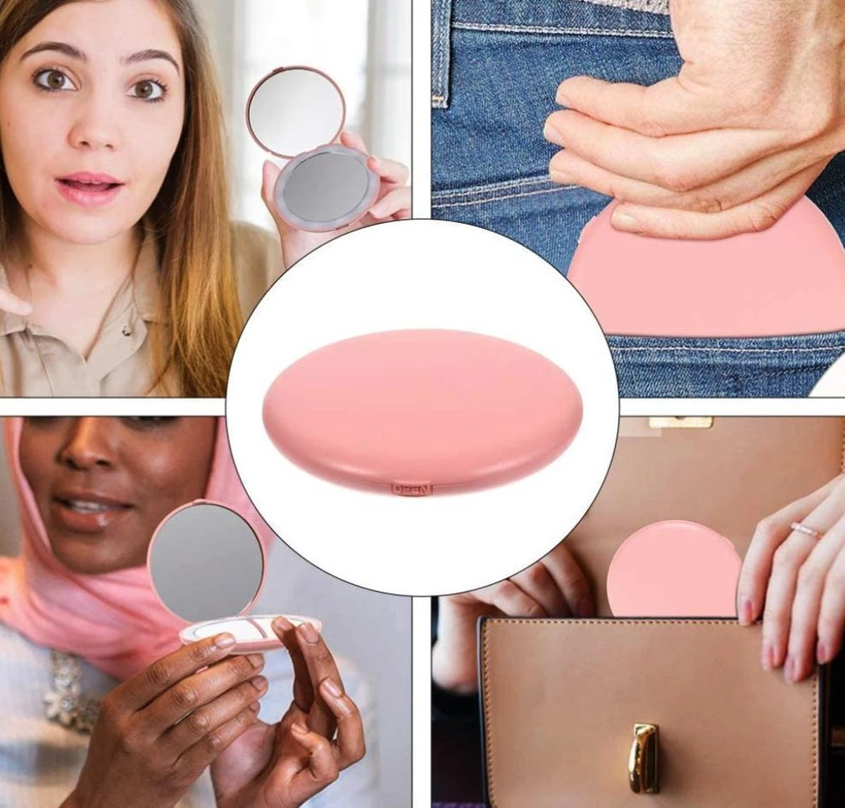 Fritzline© Make-up Spiegel | Compact | Tru-Daylight LED Verlichting | 10x Vergroting | Rond 9 Fritzline© Make-up Spiegel | Compact | Tru-Daylight LED Verlichting | 10x Vergroting | Rond - Afbeelding 7