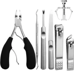 XYZ Goods - 7-delige Manicure Set - Speciaal Voor Ingegroeide Teennagel En Kalknagel - Inclusief Etui