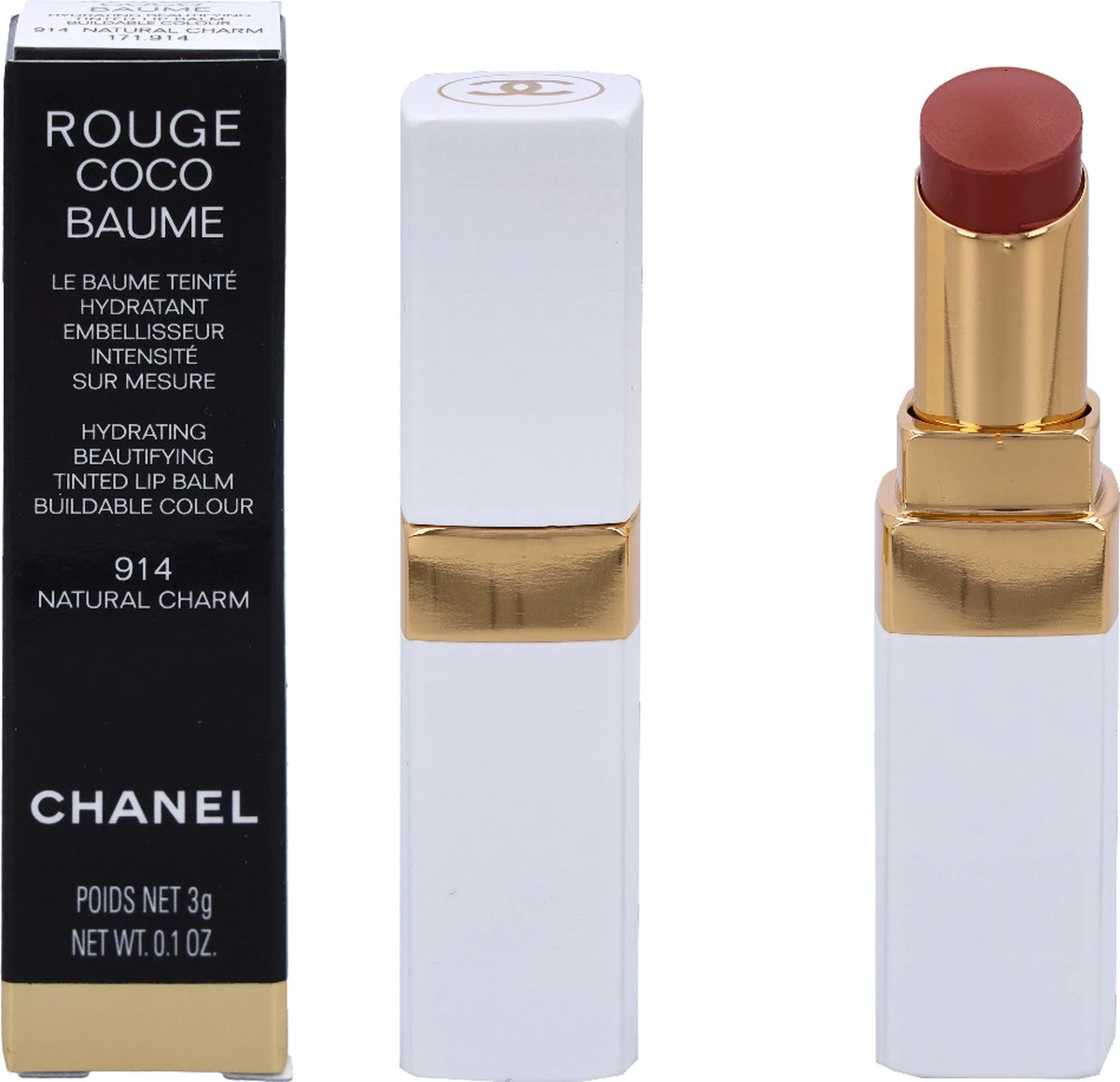 CHANEL Rouge Coco Baume 914 Natural Charm Lipbalm 5 CHANEL Rouge Coco Baume 914 Natural Charm Lipbalm - Afbeelding 3