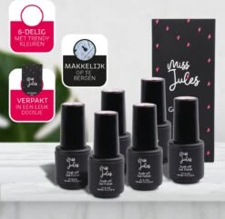 Miss Jules - 6-Delige Gellak Starterspakket - Nagellak - Kleur Rood, Zwart & Glitter - Glanzend & Dekkend Resultaat 22 Miss Jules - 6-Delige Gellak Starterspakket - Nagellak - Kleur Rood, Zwart & Glitter - Glanzend & Dekkend Resultaat -Cosmetica Promotiewinkel 1200x1172 3