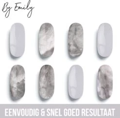 By Emily - Nagel Wrap - White Marble | 16 Stickers | Nail Wrap | Nail Art | Trendy | Design | Nagellakvrij | Eenvoudig | Nagel Wrap | Nagel Stickers | Folie | Zelfklevend | Sjablonen -Cosmetica Promotiewinkel 1200x1180 10