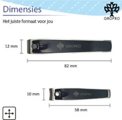 Gropro Nagelknippers - Zwart - Nagelknipper Set - Nagelknipper Groot En Klein -Cosmetica Promotiewinkel 1200x1180 17
