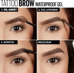 Maybelline Tattoo Brow Waterproof Wenkbrauwgel - 01 Blond -Cosmetica Promotiewinkel 1200x1182 4