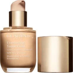 Clarins Everlasting Youth Fluid Illuminating & Firming Foundation - 112 Amber - Foundation - 30 Ml -Cosmetica Promotiewinkel 1200x1183 1