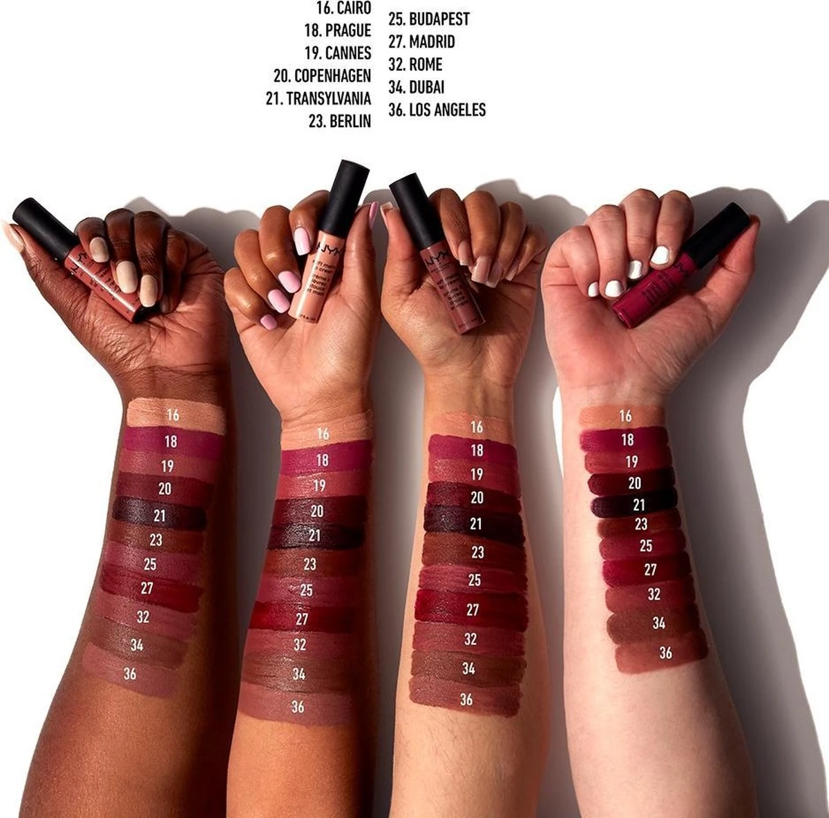 NYX Professional Makeup Soft Matte Lip Cream - London SMLC04 - Liquid Lippenstift - 8 Ml 7 NYX Professional Makeup Soft Matte Lip Cream - London SMLC04 - Liquid Lippenstift - 8 Ml - Afbeelding 5