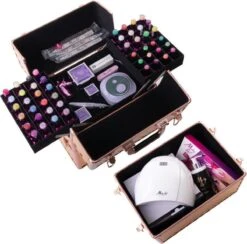 Koffer Groot Holo/Golden Rose XXL Met Opbergvakken -Cosmetica Promotiewinkel 1200x1187 7