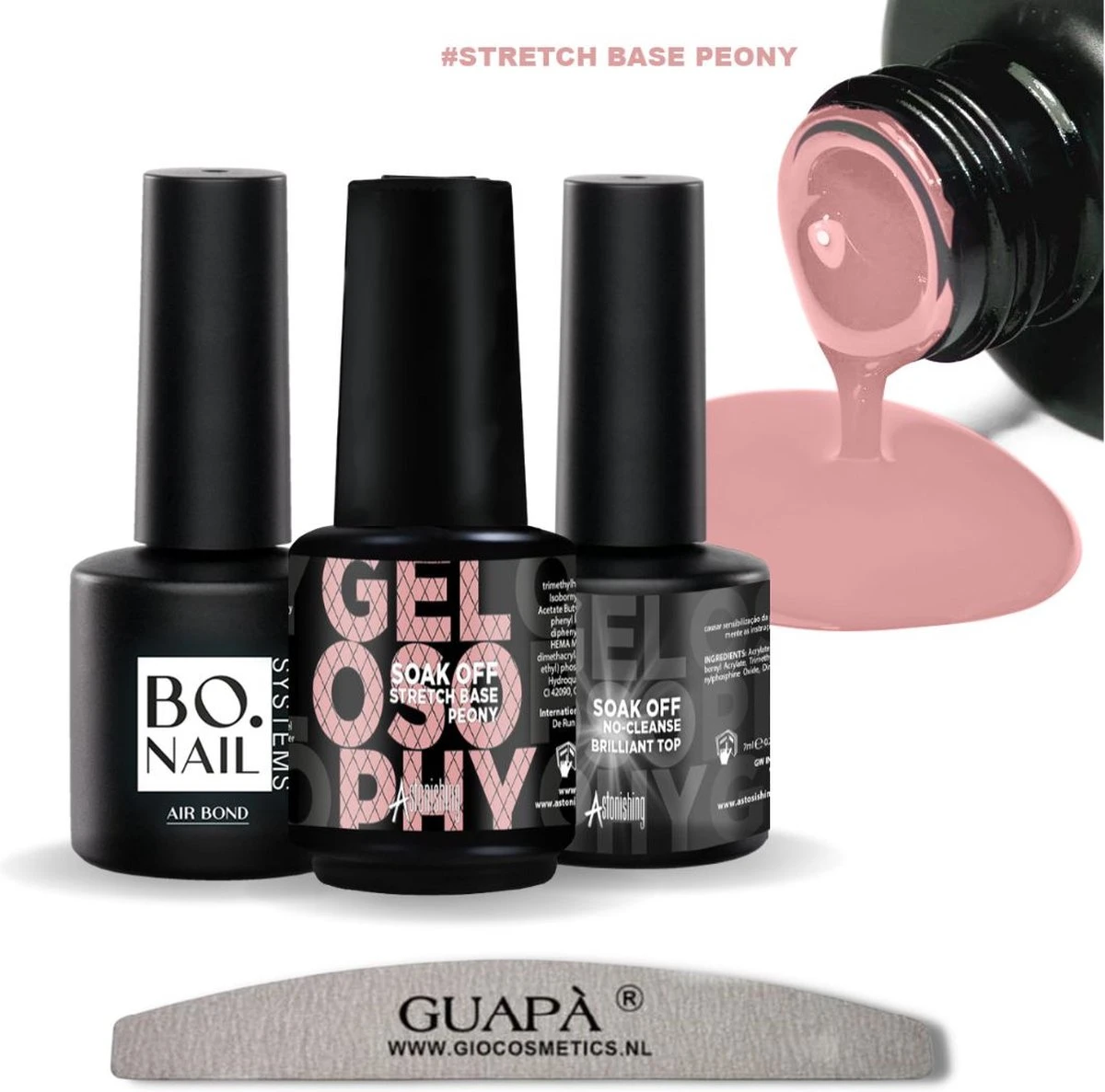 GUAPÀ® BIAB Builder Gel In A Bottle | BIAB Nagellak | Gelnagels Starterspakket | Nagellak | Gellak Pink | Builder Gel | Primer | Top Gel | 7 Ml Peony 3 GUAPÀ® BIAB Builder Gel In A Bottle | BIAB Nagellak | Gelnagels Starterspakket | Nagellak | Gellak Pink | Builder Gel | Primer | Top Gel | 7 Ml Peony