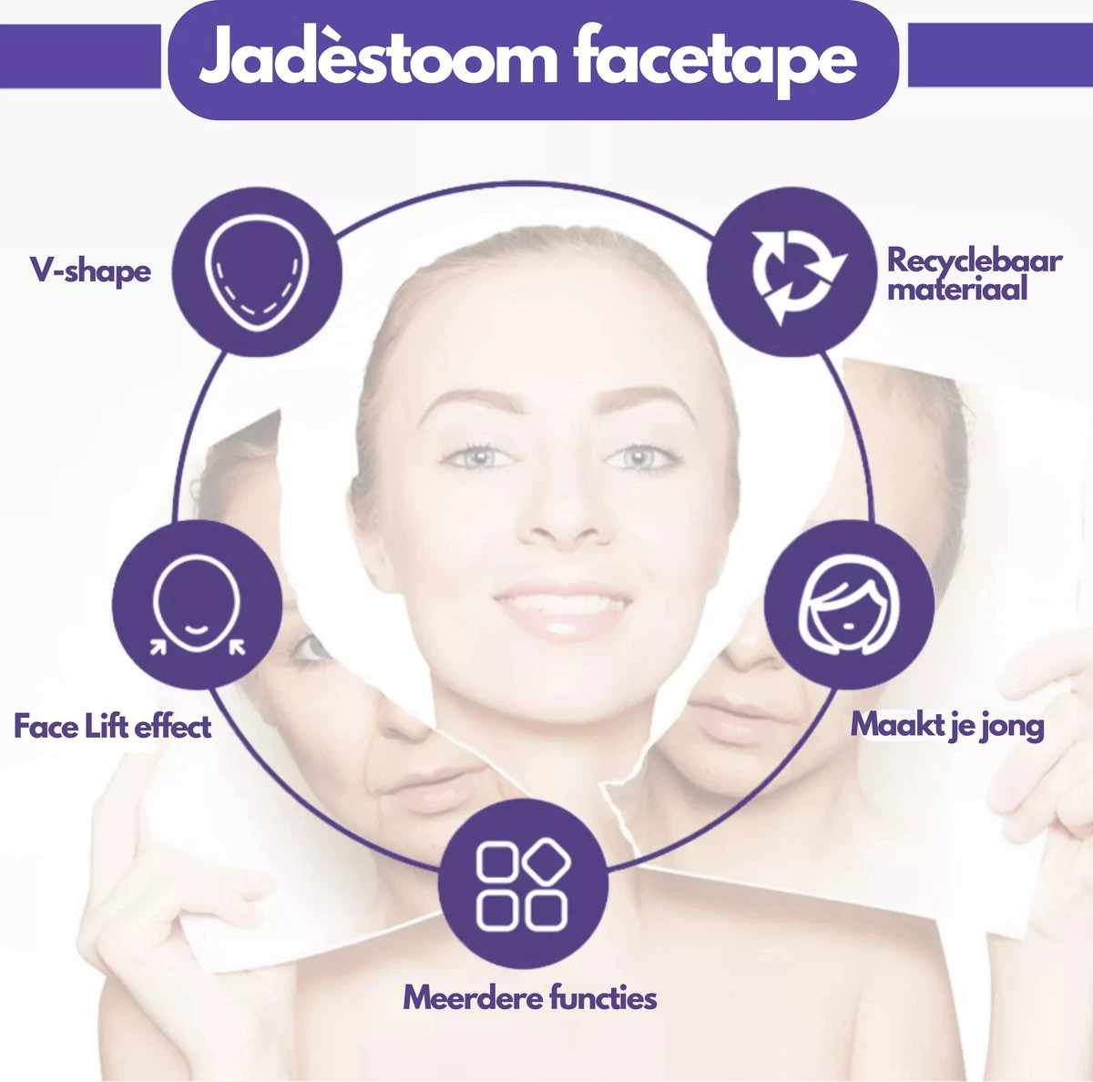 Face Lift Tape - Facelift Zonder Chirurgie - Instant Eyes, Face And Neck Lift - 40 Stuks - Transparent 6 Face Lift Tape - Facelift Zonder Chirurgie - Instant Eyes, Face And Neck Lift - 40 Stuks - Transparent - Afbeelding 4