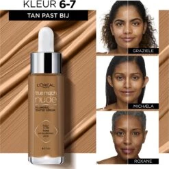 L'Oréal Paris True Match Tinted Serum Foundation - 6-7 Tan - 30ml -Cosmetica Promotiewinkel 1200x1193 1