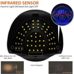 2022 Nageldroger - 280W/66 LEDs - Nagellamp - Nieuw Nageldroger - Wit/Zwart - Manicure/Pedicure Handen En Voeten - Gellak - Gelnagels - Acrylnagels - Top Coat - Matte Top Coat - Led Nagellamp - Uv Nagellamp - Nagels - Nagellak Droger - Tafellamp -Cosmetica Promotiewinkel 1200x1196 12