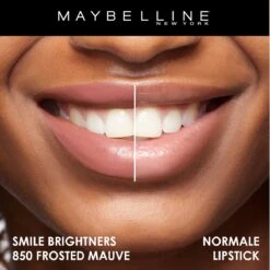 Maybelline SuperStay 24H Smile Brighters Lippenstift - 850 Frosted Mauve - Roze - Langhoudend -Cosmetica Promotiewinkel 1200x1198 1