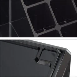 Relaxdays Make-up Organizer - Tweedelig - Cosmetica Opbergdoos + Lippenstift Houder - Zwart -Cosmetica Promotiewinkel 1200x1198 35