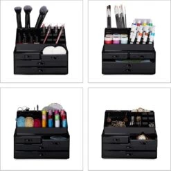 Relaxdays Make-up Organizer - Tweedelig - Cosmetica Opbergdoos - Transparant 21 Relaxdays Make-up Organizer - Tweedelig - Cosmetica Opbergdoos - Transparant -Cosmetica Promotiewinkel 1200x1198 36