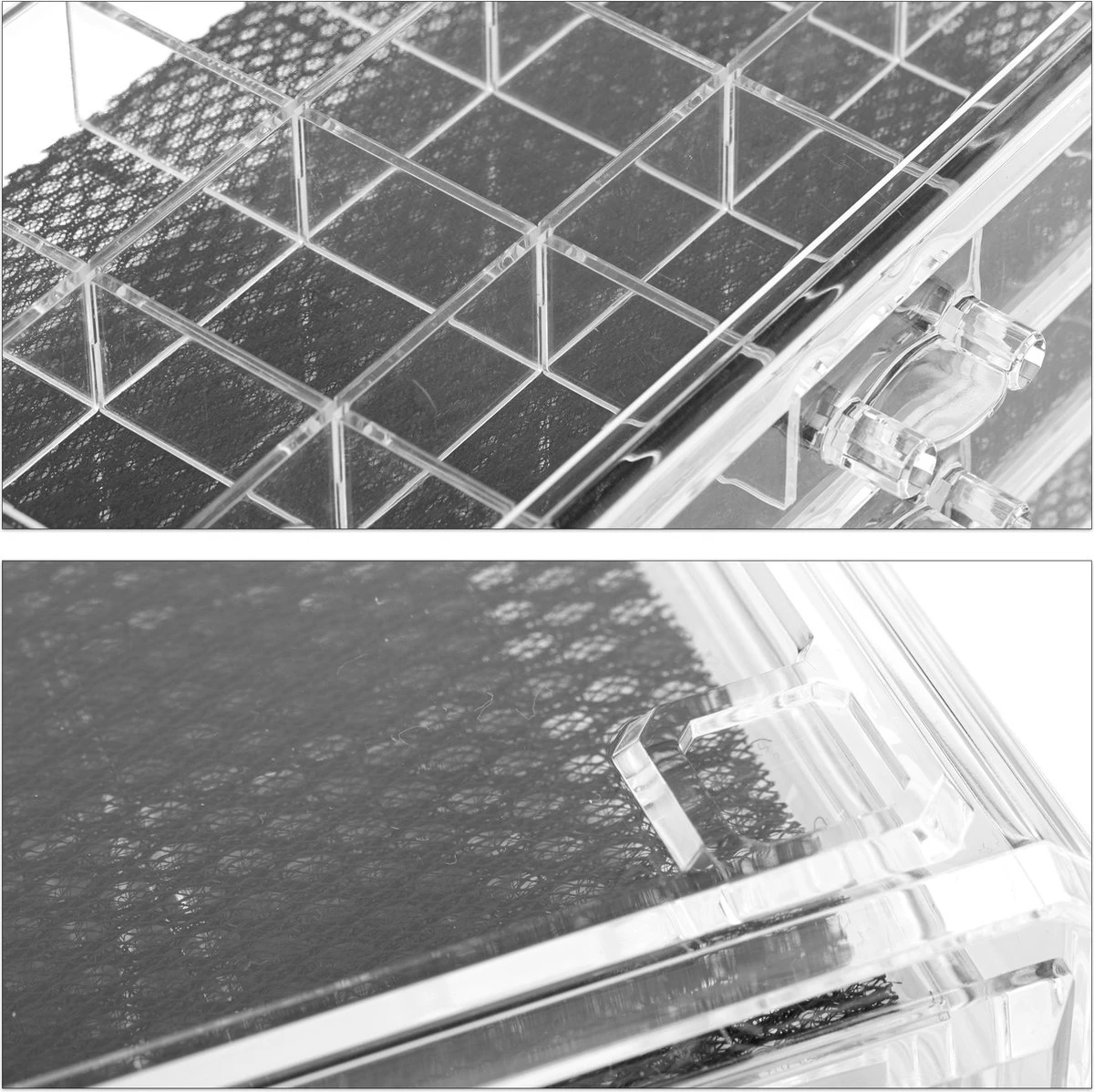 Relaxdays Make-up Organizer Acryl - 3 Lades Met Vakken Acrylbox - Cosmeticabox Opbergdoos - Doorzichtig 10 Relaxdays Make-up Organizer Acryl - 3 Lades Met Vakken Acrylbox - Cosmeticabox Opbergdoos - Doorzichtig - Afbeelding 8