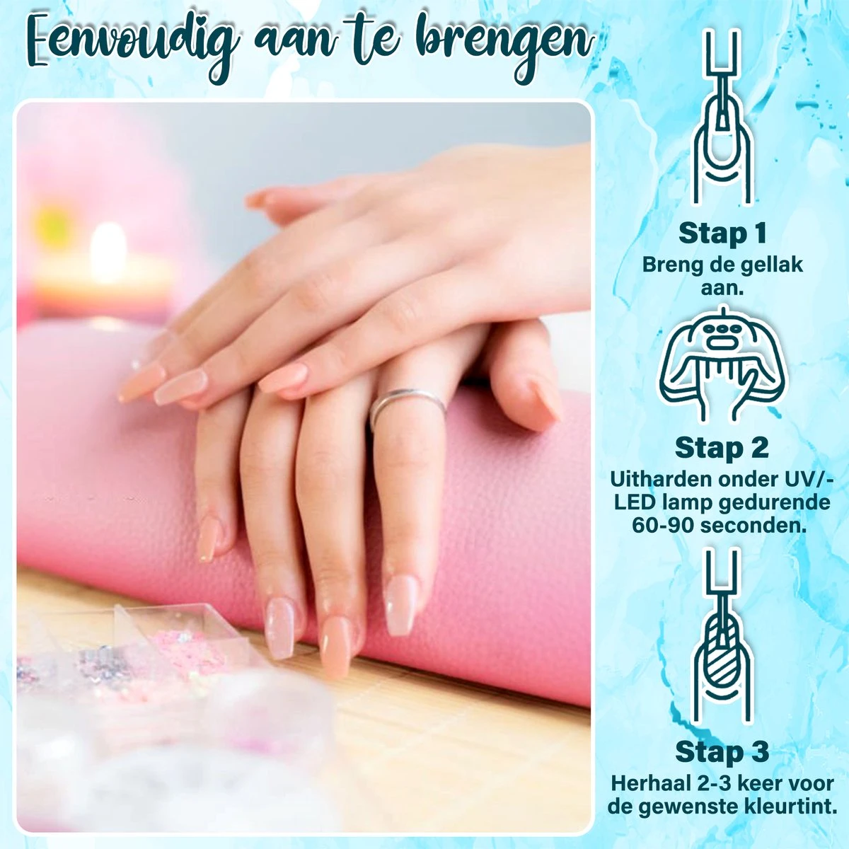 Luneya Gellak - Vivid Vibes Edition - 6-Delige Gellak Starterspakket - Gel Nagellak 8 Luneya Gellak - Vivid Vibes Edition - 6-Delige Gellak Starterspakket - Gel Nagellak - Afbeelding 6