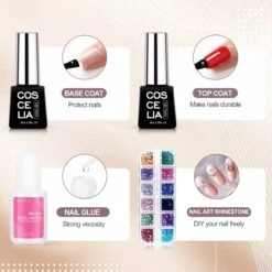 Royala Gellak D5pl Starterspakket + Inclusief UV Lamp + Met 13 Verschillende Gellak Kleuren - Ballerina Tips - Gellak Lamp – Nail Wipes - Cleanser - Nail Art - Gellac Set - Alle Benodigdheden In Eén - Uitgebreid 75-Delig Pakket -Cosmetica Promotiewinkel 1200x1200 1037