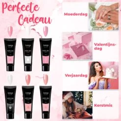 Luneya Polygel Kit - 6 Kleuren - Polygel Nagels Starterspakket - Tasje - Incl. UV LED Lamp 19 Luneya Polygel Kit - 6 Kleuren - Polygel Nagels Starterspakket - Tasje - Incl. UV LED Lamp -Cosmetica Promotiewinkel 1200x1200 1092