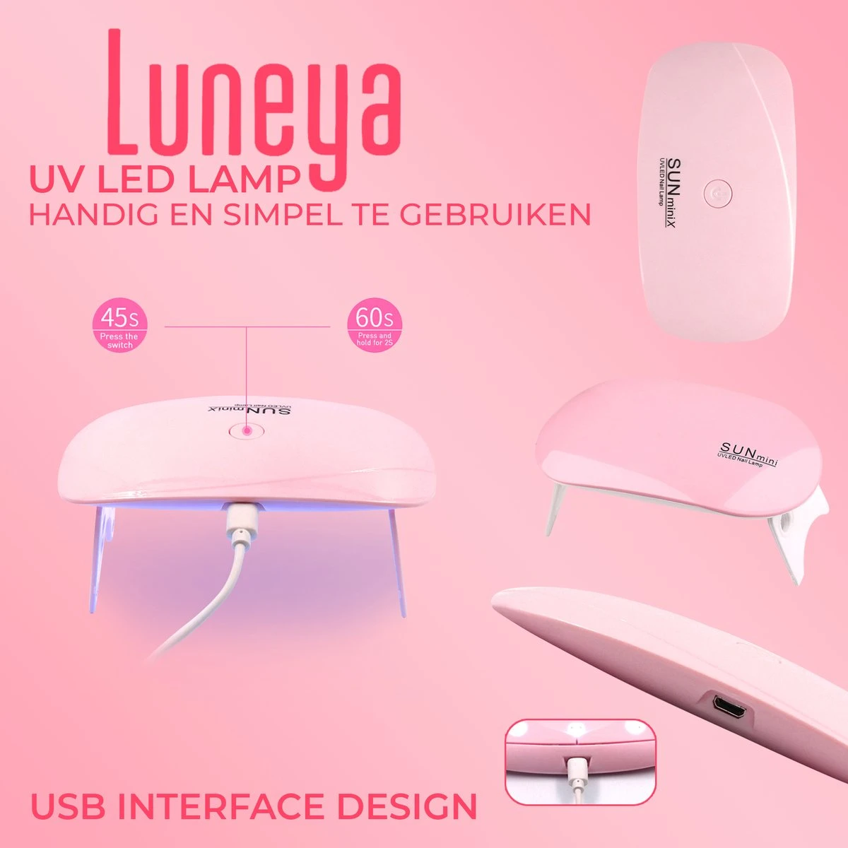 Luneya Polygel Kit - 6 Kleuren - Polygel Nagels Starterspakket - Tasje - Incl. UV LED Lamp 10 Luneya Polygel Kit - 6 Kleuren - Polygel Nagels Starterspakket - Tasje - Incl. UV LED Lamp - Afbeelding 8