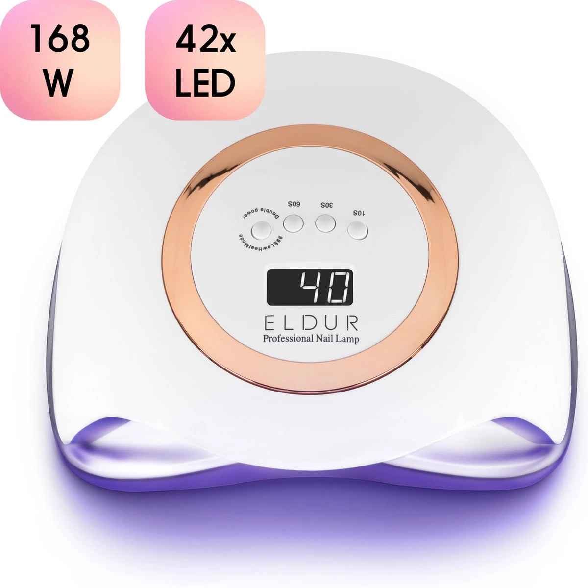 Eldur® Nageldroger - Nagellamp 168W - Gelnagels UV Lamp Nagels - Gellak Lamp 3 Eldur® Nageldroger - Nagellamp 168W - Gelnagels UV Lamp Nagels - Gellak Lamp