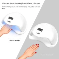 Adge - 54W LED Nageldroger Voor Gelnagels - Geschikt Voor ALLE Nagel Gellak - 36 LEDs - Met Timer -Cosmetica Promotiewinkel 1200x1200 1173