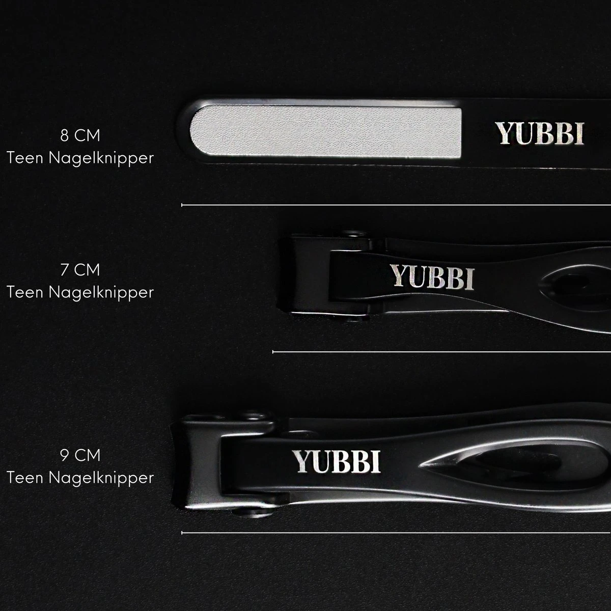 YUBBI™ Premium Zwart Nagelknipper Set - Nageltang - Pedicure - Teennagels - Vingernagels - Teennagelknipper - Nagelschaar - Nail Clipper 5 YUBBI™ Premium Zwart Nagelknipper Set - Nageltang - Pedicure - Teennagels - Vingernagels - Teennagelknipper - Nagelschaar - Nail Clipper - Afbeelding 3