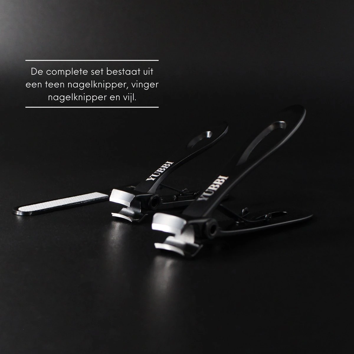 YUBBI™ Premium Zwart Nagelknipper Set - Nageltang - Pedicure - Teennagels - Vingernagels - Teennagelknipper - Nagelschaar - Nail Clipper 7 YUBBI™ Premium Zwart Nagelknipper Set - Nageltang - Pedicure - Teennagels - Vingernagels - Teennagelknipper - Nagelschaar - Nail Clipper - Afbeelding 5