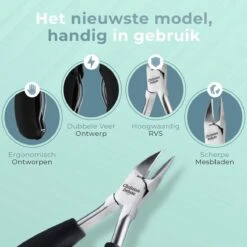 Christian Deluxe® - Professionele RVS Nageltang - Nageltang Voor Harde Teennagels - Professionele Nagelknipper - Nageltang Voor Ingegroeide Teennagel - Nageltang Kalknagels - Nagelknipper - Roestvrijstaal -Cosmetica Promotiewinkel 1200x1200 1192
