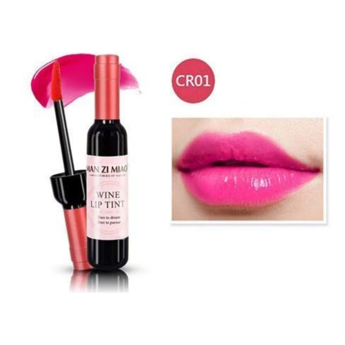 MAN ZI MIAO® Lippenstift - Wijn - Wine - Wijnfles - Lipgloss - Lipstick - Make Up - Rose - Rose Coral - Wine Lip Tint 4 MAN ZI MIAO® Lippenstift - Wijn - Wine - Wijnfles - Lipgloss - Lipstick - Make Up - Rose - Rose Coral - Wine Lip Tint - Afbeelding 2