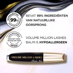 L’Oréal Paris - Volume Million Lashes Balm Noir - 01 Black - Zwart - Volume Mascara - 8.9 Ml 13 L’Oréal Paris - Volume Million Lashes Balm Noir - 01 Black - Zwart - Volume Mascara - 8.9 Ml -Cosmetica Promotiewinkel 1200x1200 351