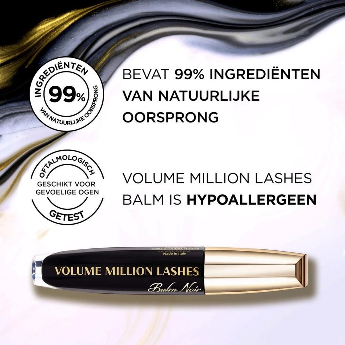 L’Oréal Paris - Volume Million Lashes Balm Noir - 01 Black - Zwart - Volume Mascara - 8.9 Ml 5 L’Oréal Paris - Volume Million Lashes Balm Noir - 01 Black - Zwart - Volume Mascara - 8.9 Ml - Afbeelding 3