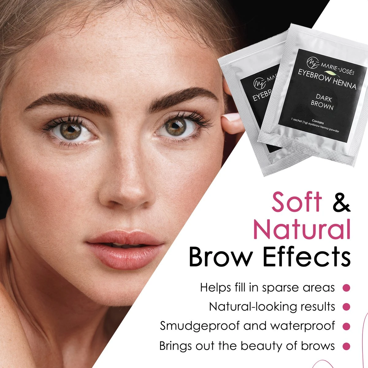 Marie-José & Co Henna Wenkbrauwverf Donkerbruin - Complete Henna Brows Kit - Tattoo Brow Set Voor 20 Paar Wenkbrauwen 8 Marie-José & Co Henna Wenkbrauwverf Donkerbruin - Complete Henna Brows Kit - Tattoo Brow Set Voor 20 Paar Wenkbrauwen - Afbeelding 6