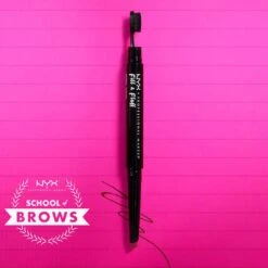 NYX Professional Makeup Fill & Fluff Eyebrow Pomade Pencil - FFEP08 Black - Wenkbrauw Potlood - 0,2 Gr -Cosmetica Promotiewinkel 1200x1200 551