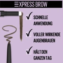 Maybelline Express Brow Duo Wenkbrauwpotlood - 05 Black Brown -Cosmetica Promotiewinkel 1200x1200 566