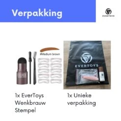 EverToys Wenkbrauw Stempel - Plus Poeder - Eye Brow Stamp - Kit - Trimmer - Potlood - Lash Lift - Stick - Potlood - Set - Bruin -Cosmetica Promotiewinkel 1200x1200 643